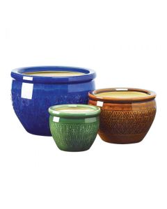 JEWEL-TONE FLOWER POT TRIO